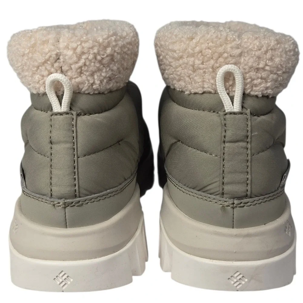 Columbia Snowtrot Shorty Snow Boots Womens 10 Green Omni-Heat Insulated NEW